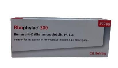 RHOPHYLAC (ANTI D) 300MCG INJECTION