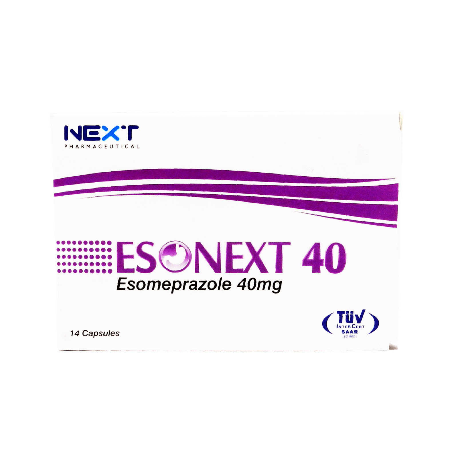 15693Esonext-40-Cap-40mg-14s.png Esonext 40mg Capsule - Image 1
