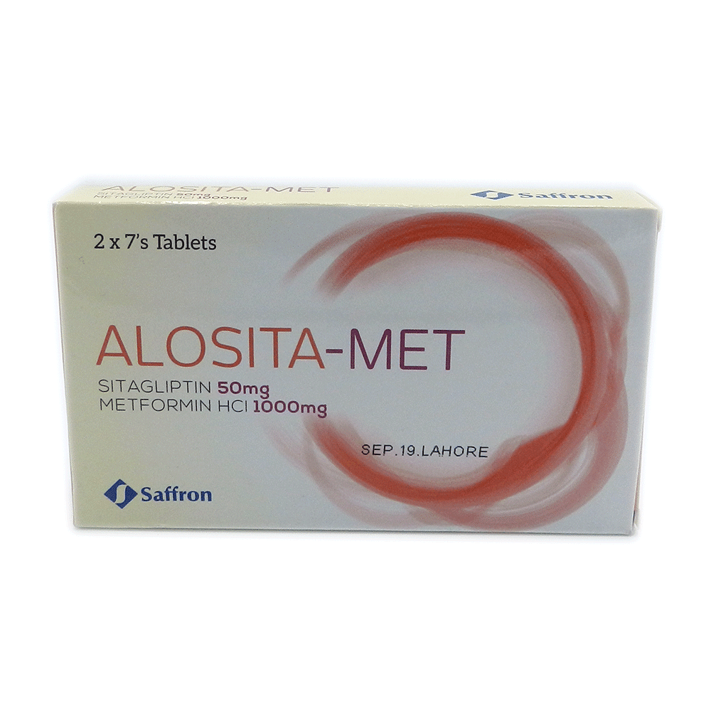 23954ALOSITA-MET-TAB-50mg-1000mg-14s.png Alosita Met 50/1000mg Tablet - Image 1