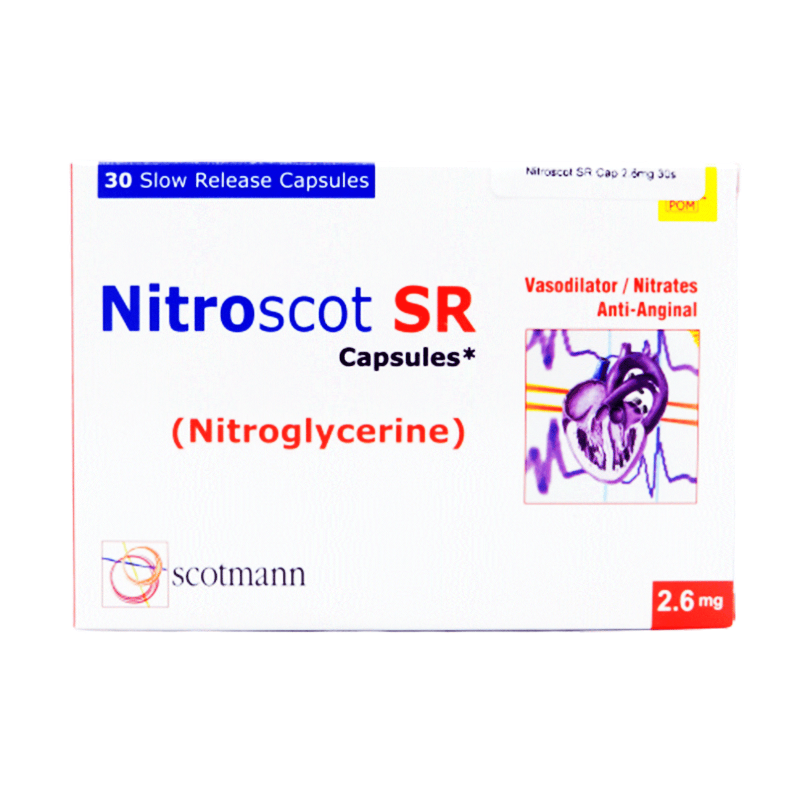 24955NITROSCOT-SR-CAP-2.6MG-30S.png Nitroscot Capsules Sr 2.6Mg - Image 1