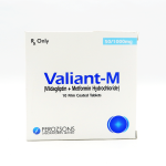 Valiant-M 50/1000mg Tablet