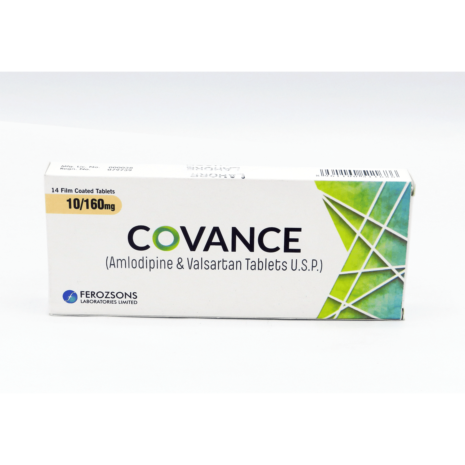 6884Covance-Tab-10-160mg-14s.png Covance 10/160mg Tablet - Image 1