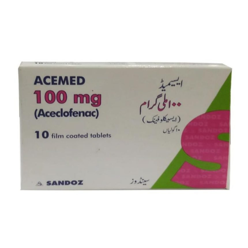 Acemed 100Mg Tablets - medimart
