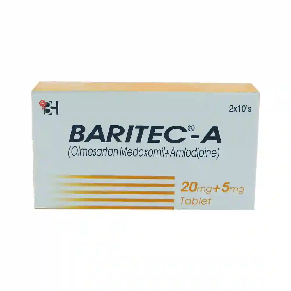 Baritec-A-20-5mg.webp Baritec A 20/5mg Tablet - Image 1