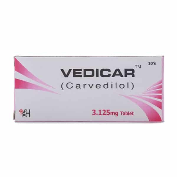 VEDICAR-3.125MG-TAB.jpg Vedicar 3.125mg Tablet - Image 1