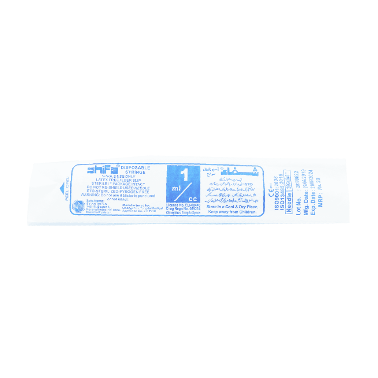 Shifa 1Cc Syringe - medimart