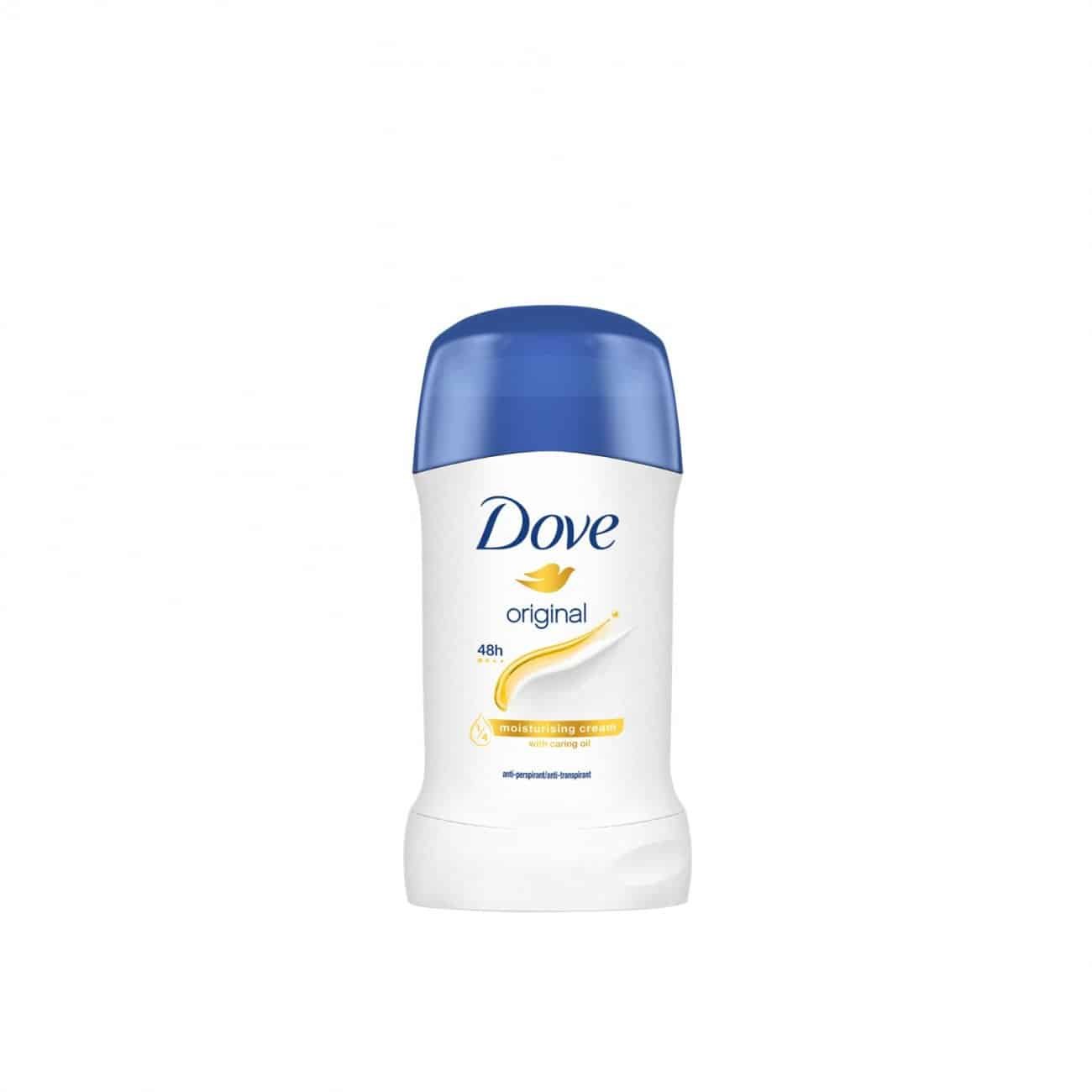 dove-original-48h-anti-perspirant-deodorant-stick-40ml.jpg DOVE ORIGNAL STICK - Image 1