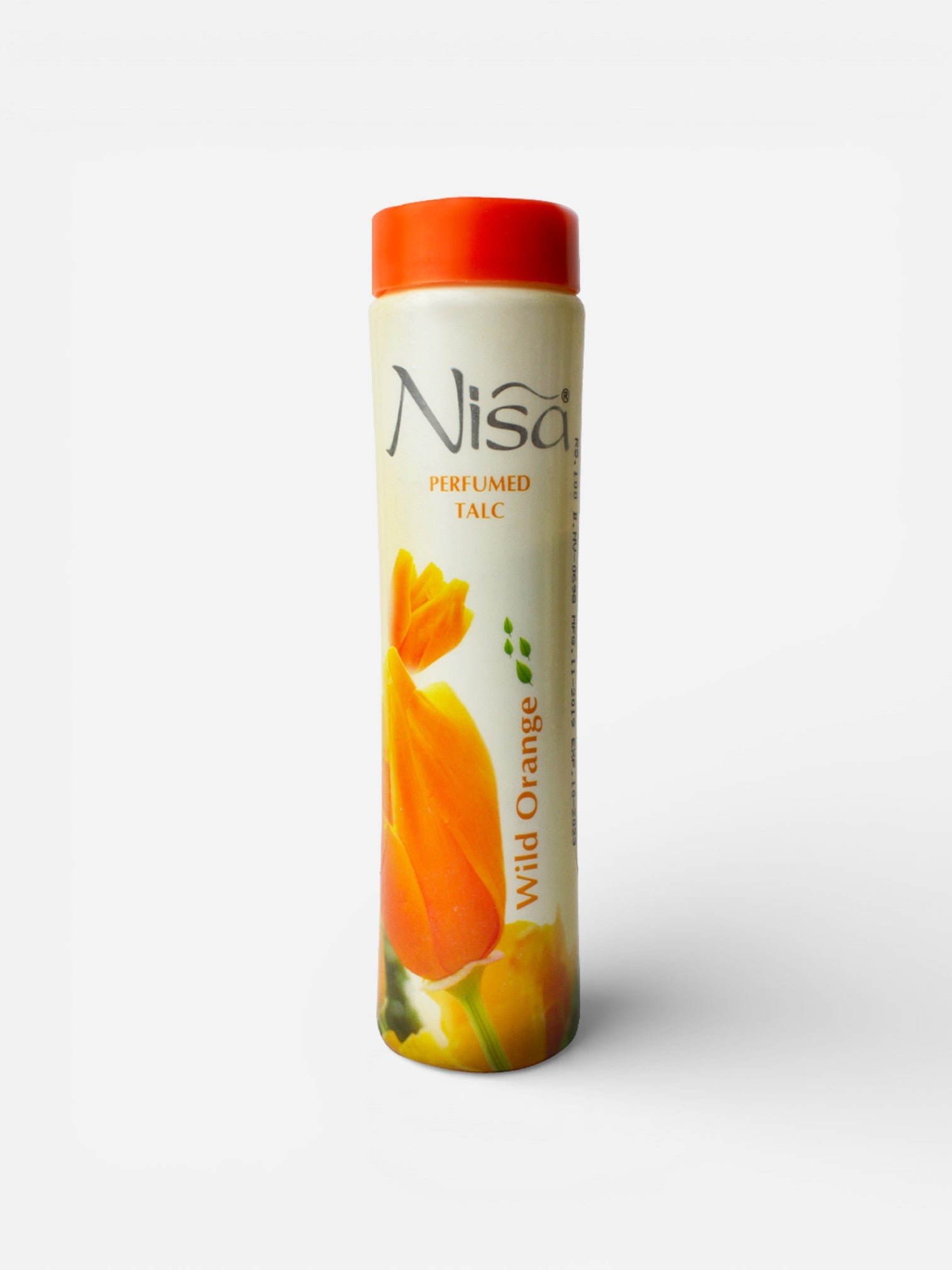 Nisa-Perfume-Talc-wild-Orange.jpg NISA PREFUMED TALC ORANGE - Image 1