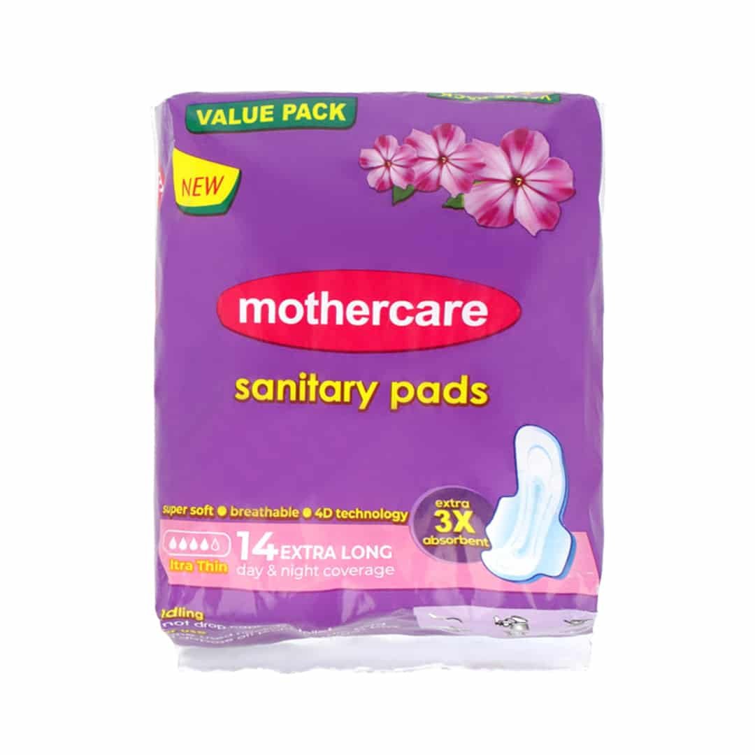 Front_Mothercare_Ultra_Thin_14_Extra_long_Sanitary_Pad.jpg MOTHERCARE SANITRY EXTRA LONG 14S - Image 1