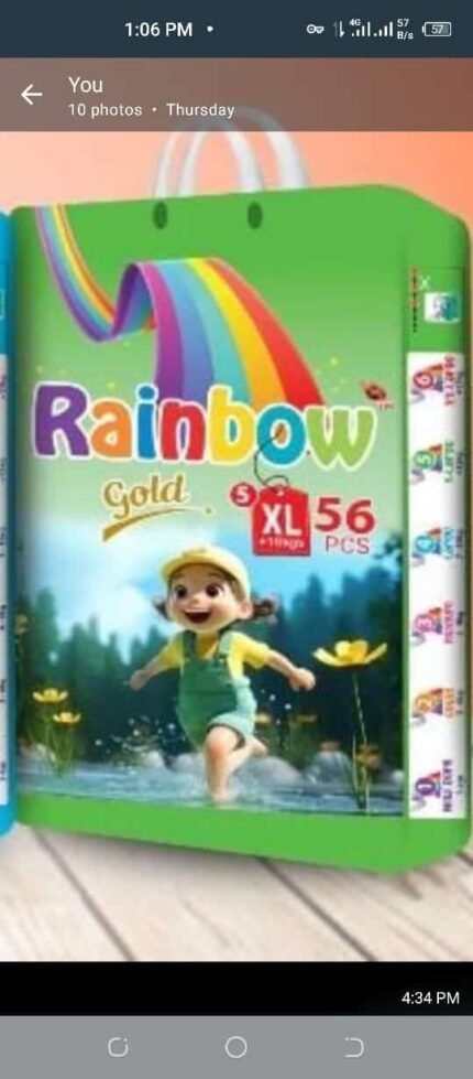 Rainbow Diapers 5 No XL 28