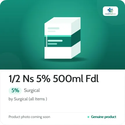 1/2 Ns 5% 500ml Fdl 5%