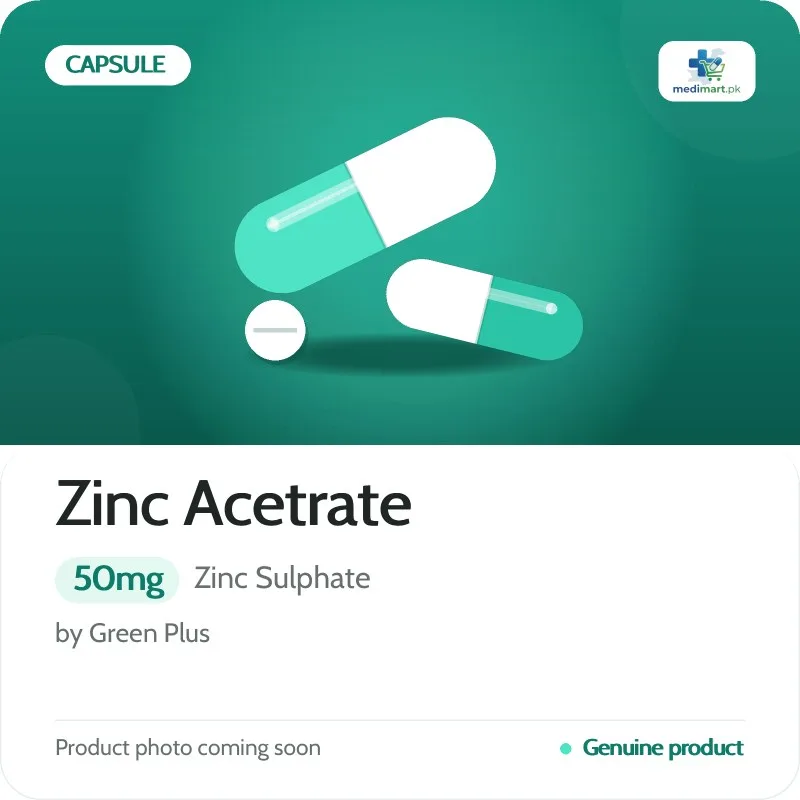 Zinc Acetrate 50mg Capsule