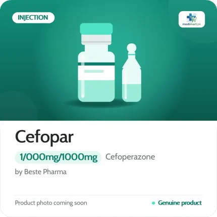 Cefopar 1/000mg/1000mg Injection