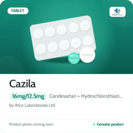 Cazila 16mg/12.5mg Tablet