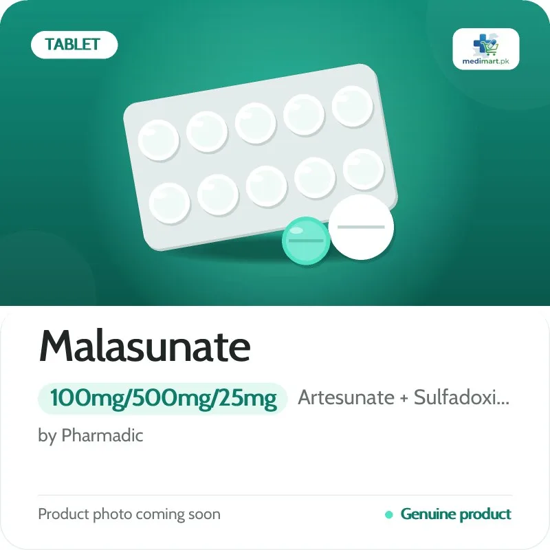 Malasunate 100mg/500mg/25mg Tablet