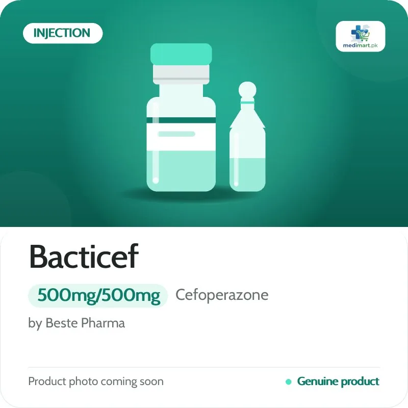 Bacticef 500mg/500mg Injection
