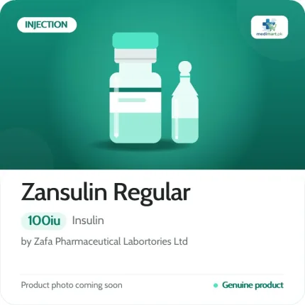 Zansulin Regular 100iu Injection