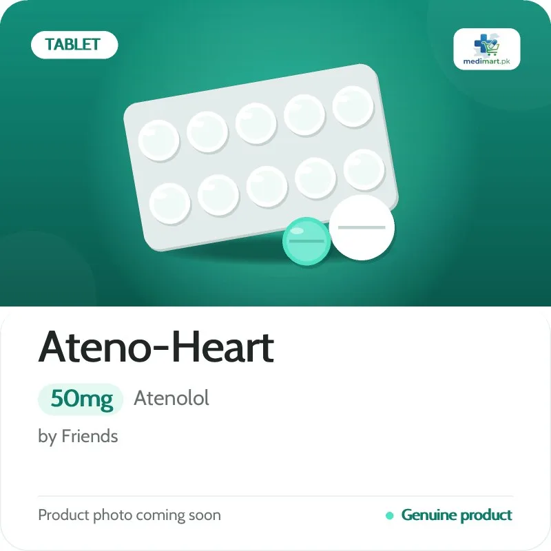 Ateno-Heart 50mg Tablet