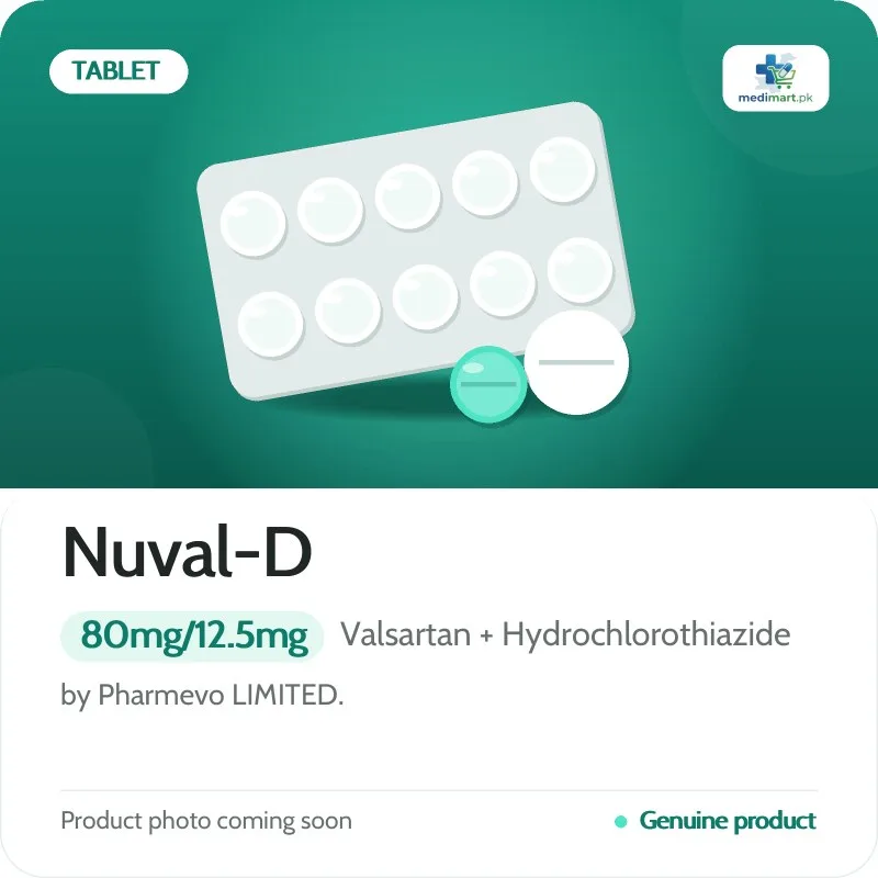 Nuval-D 80mg/12.5mg Tablet