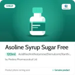 Asoline Syrup Sugar Free 120ml Syrup