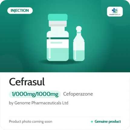 Cefrasul 1/000mg/1000mg Injection