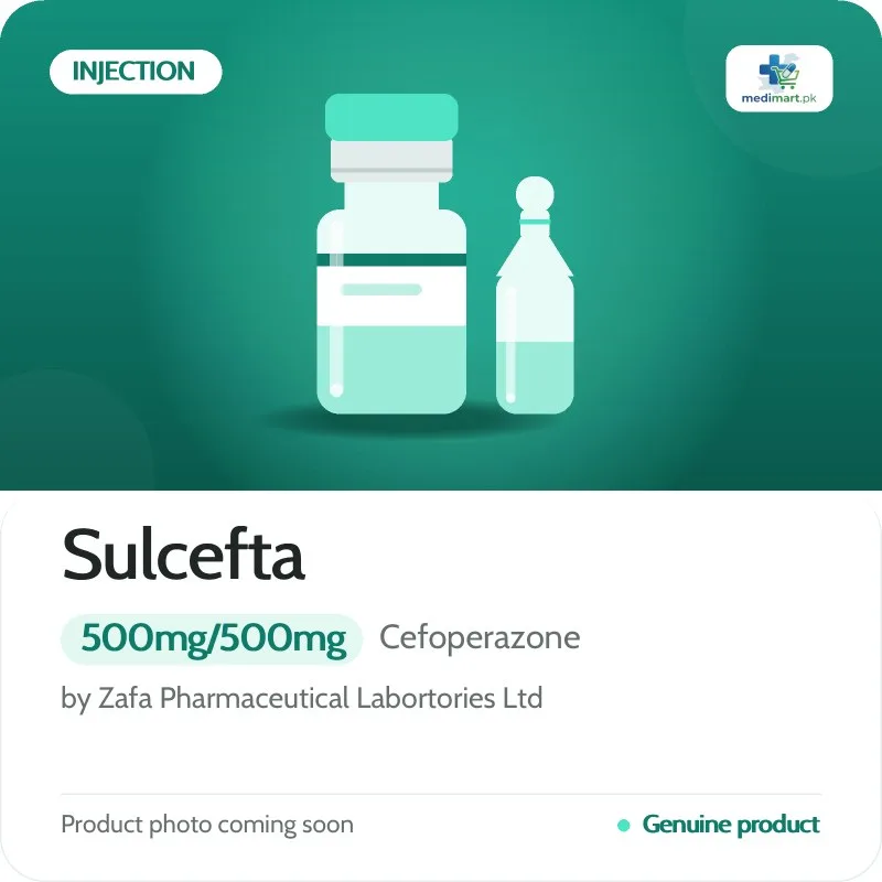 Sulcefta 500mg/500mg Injection Sulcefta 500mg/500mg Injection