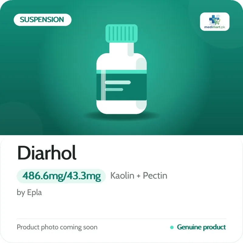 Diarhol 486.6mg/43.3mg Suspension