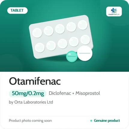 Otamifenac 50mg/0.2mg Tablet