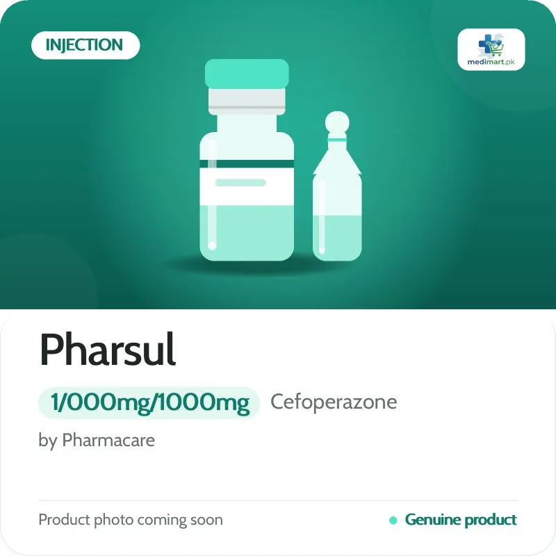 Pharsul 1/000mg/1000mg Injection