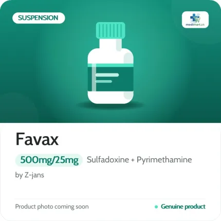 Favax 500mg/25mg Suspension