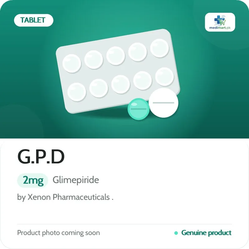 G.P.D 2mg Tablet G.P.D 2mg Tablet