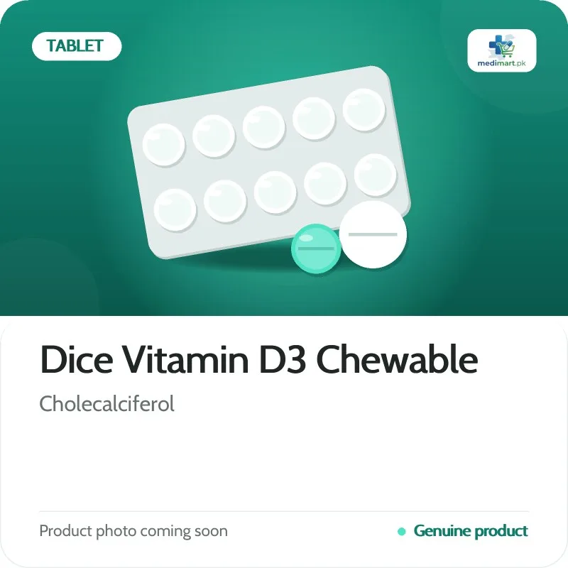 Dice Vitamin D3 Chewable  Tablet