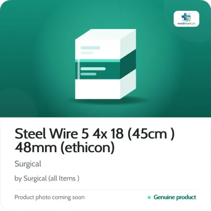 Steel Wire 5 4x 18 (45cm ) 48mm (ethicon)
