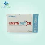 EMSYN MET XR 12.5/1000MG TABLETS 14S