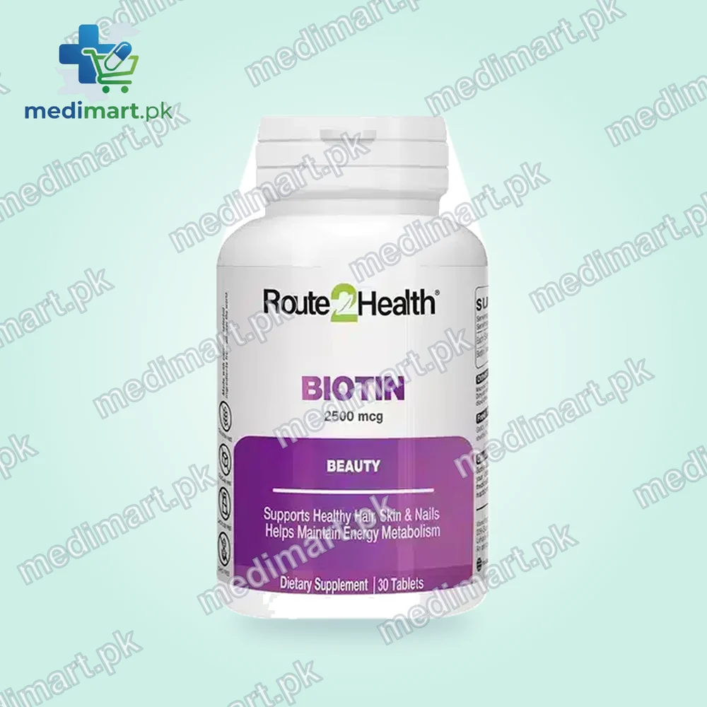 BIOTIN 2500MG TABLETS ROUTE TO HEALTH BIOTIN 2500MG TABLETS ROUTE TO HEALTH