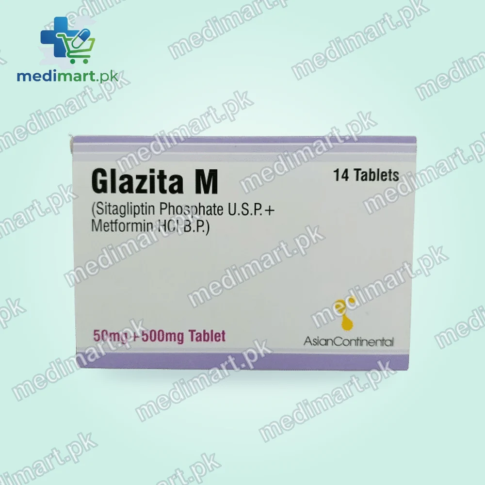 GLAZITA M 50/500MG TABLET 14S