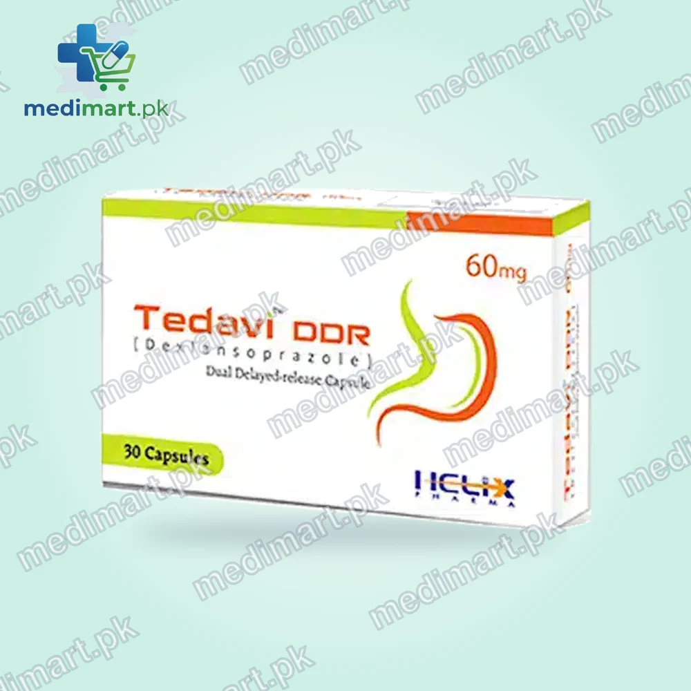TEDAVI DDR 60MG CAPSULES 30S