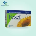 Fexet 120Mg Tablets 20S