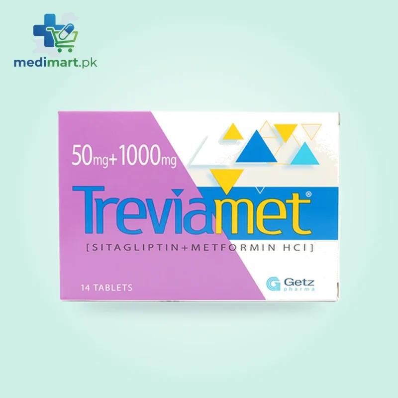 Treviamet 50mg+1000mg Tablets