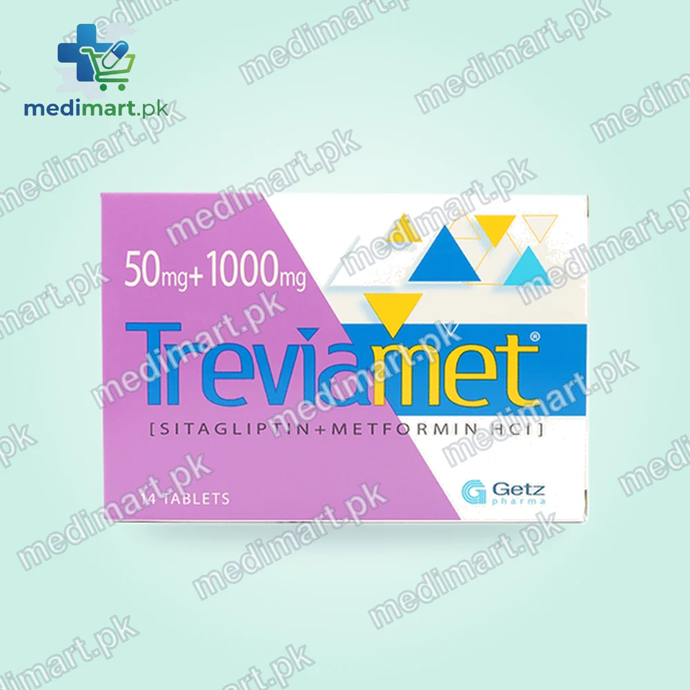 Treviamet 50mg+1000mg Tablets