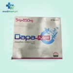 Dapa Met 5mg+850mg Tablets