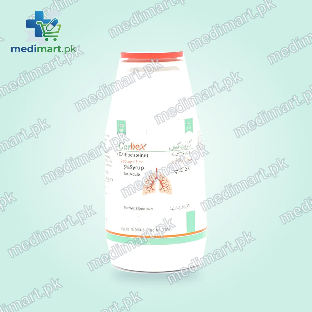 Carbex 5% 250Mg Syrup 120Ml