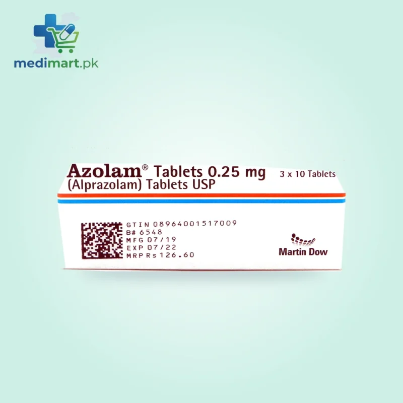 Azolam 0.25mg Tablet