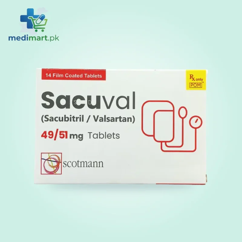 Sacuval 100mg 49/51mg Tablet
