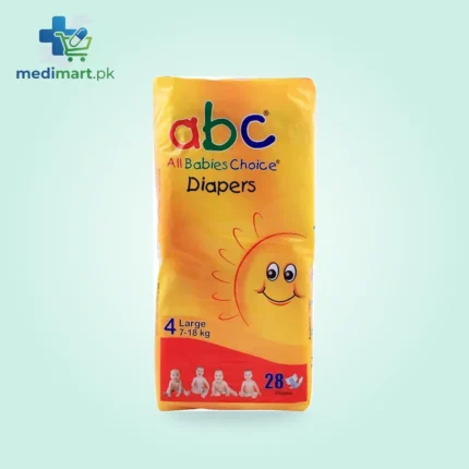 ABC DIAPERS LARGE 7S