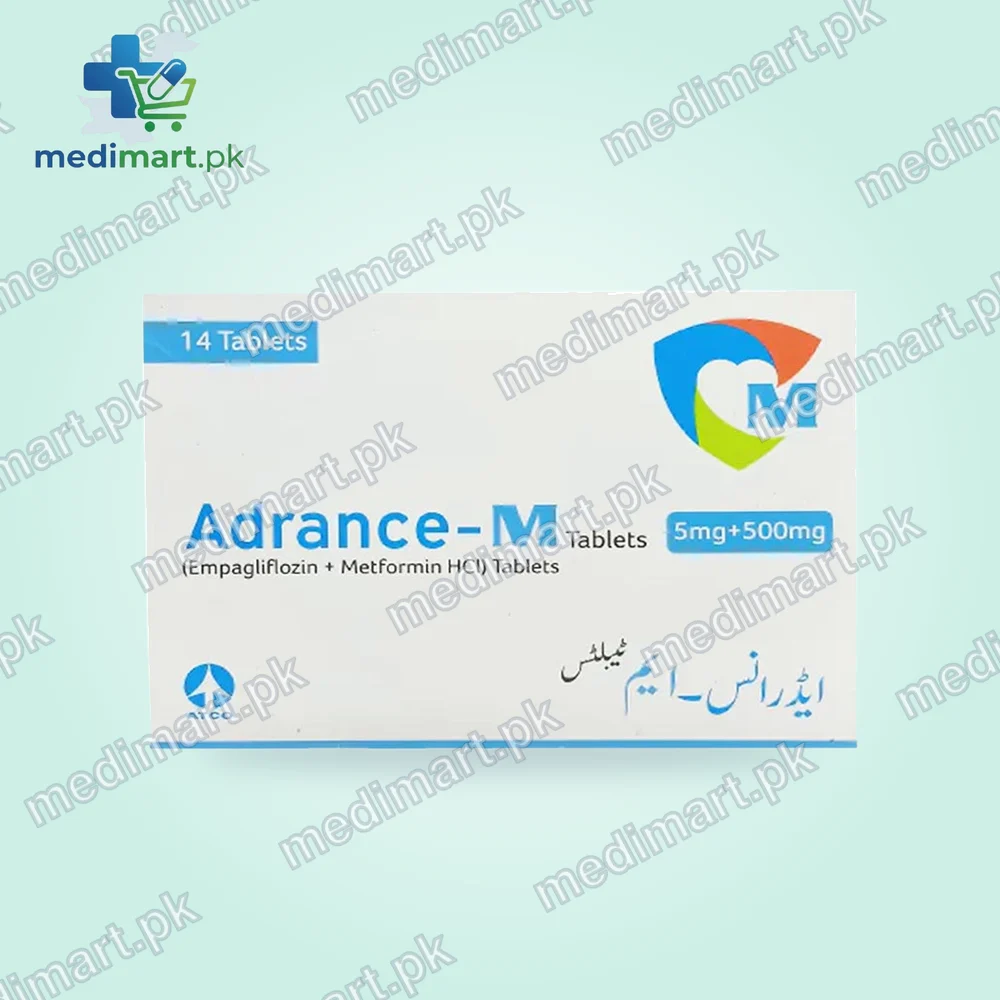 Adrance-M 5 mg / 500 mg Tablets