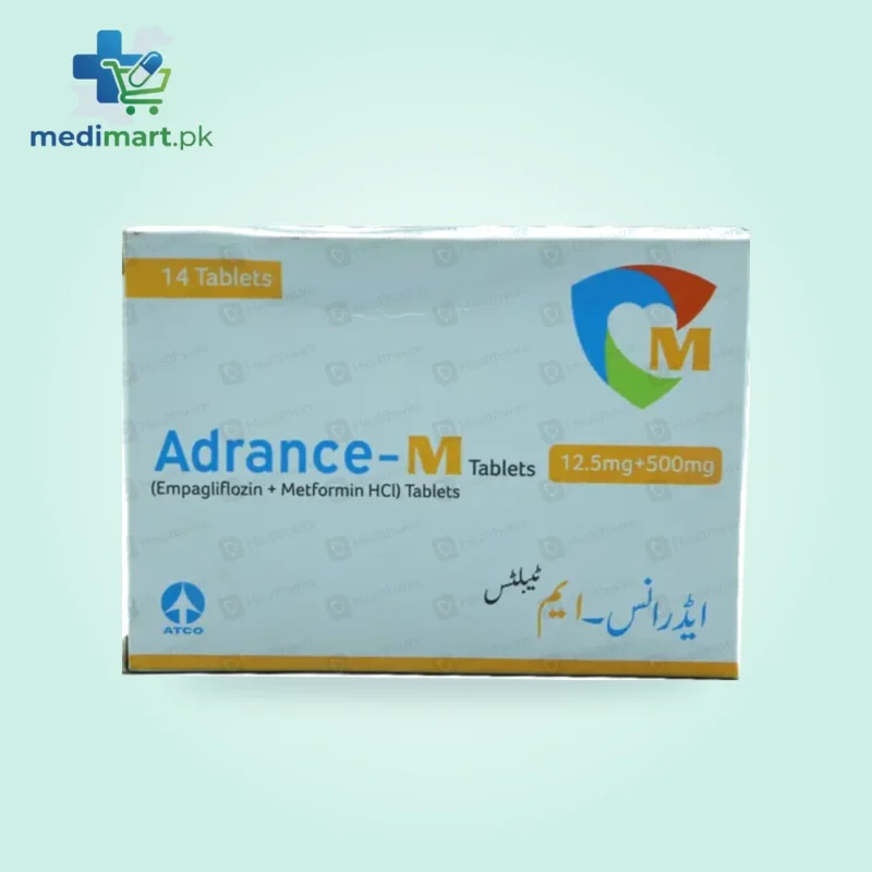 Adrance-M 12.5 mg / 500 mg Tablets