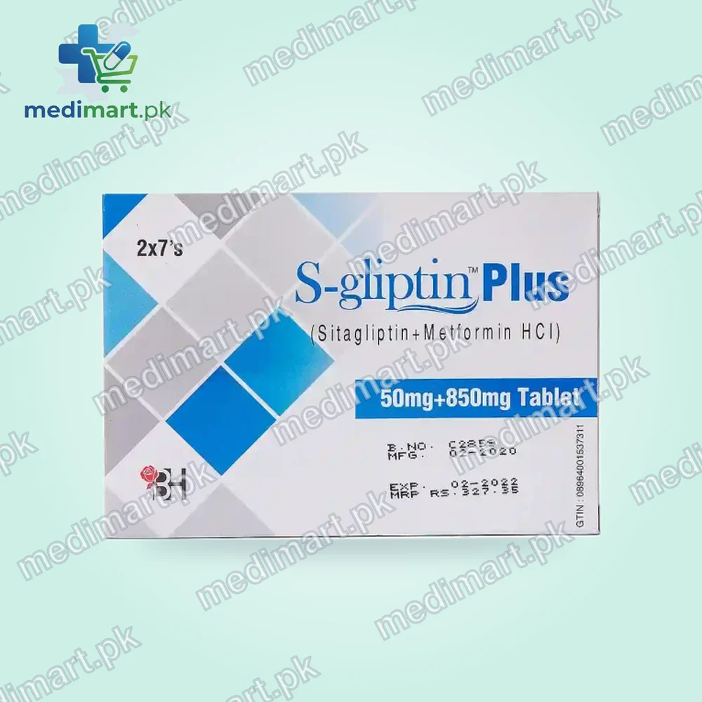 S-Gliptin Plus 50mg + 850mg Tablet