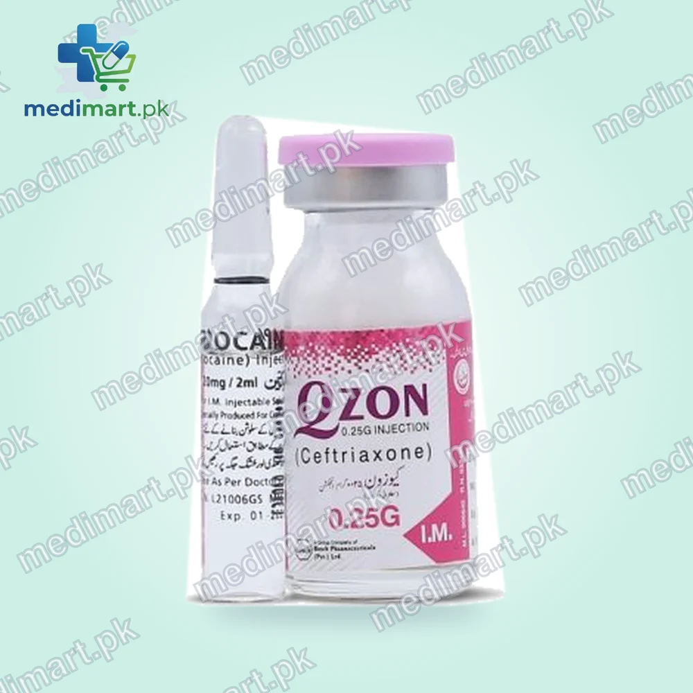 Qzon 250mg injection iv