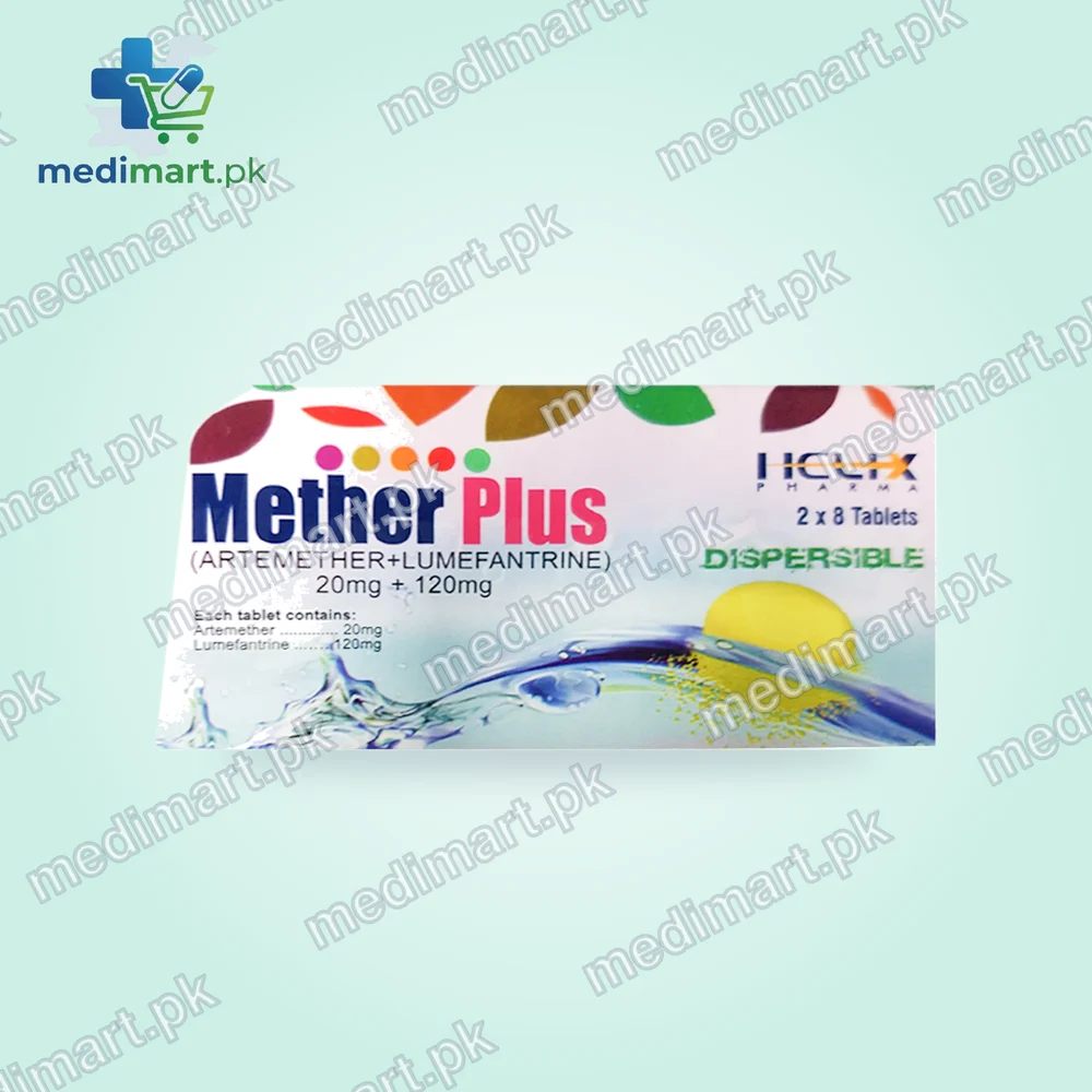 Mether Plus 20 mg / 120 mg Tablet Dispersible Mether Plus 20 mg / 120 mg Tablet Dispersible